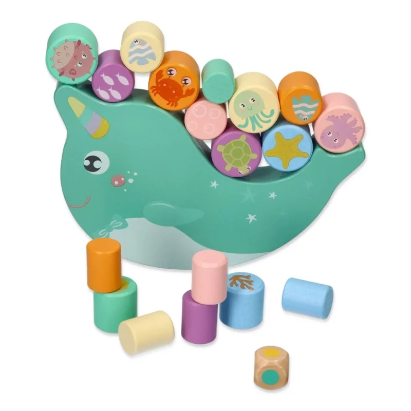 Adam Toys Balansujący delfinek - jednorożec morski