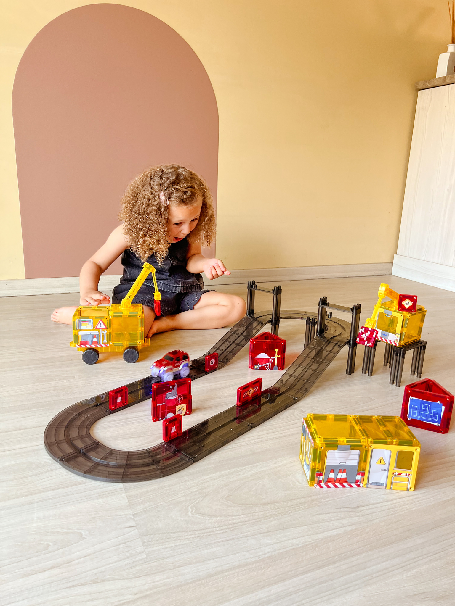 CLEVERCLIXX - klocki magnetyczne Construction Builder Pack Intense - 48 el. - obrazek 6