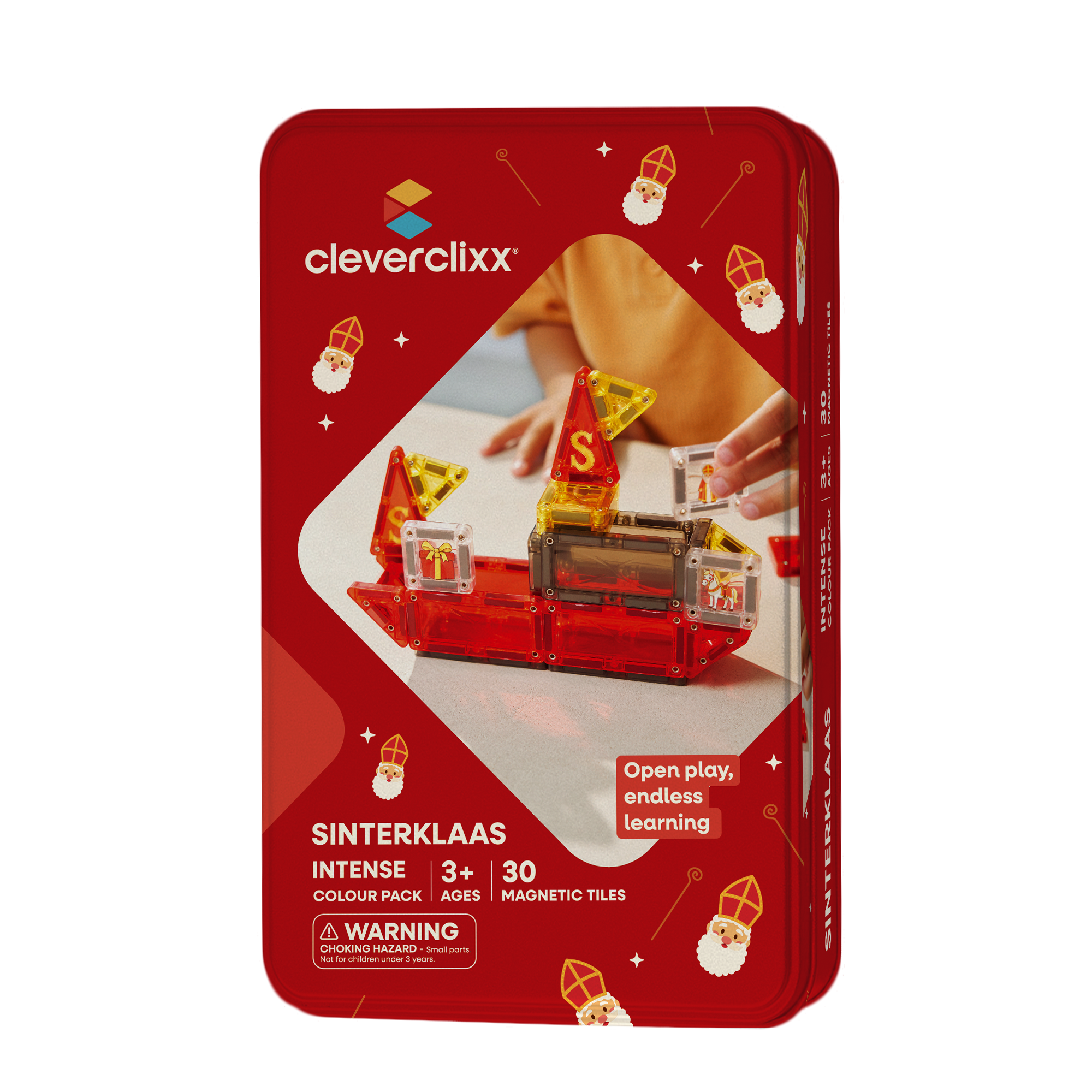 CLEVERCLIXX - klocki magnetyczne Mini Tiles Sinterklaas - 41 el.