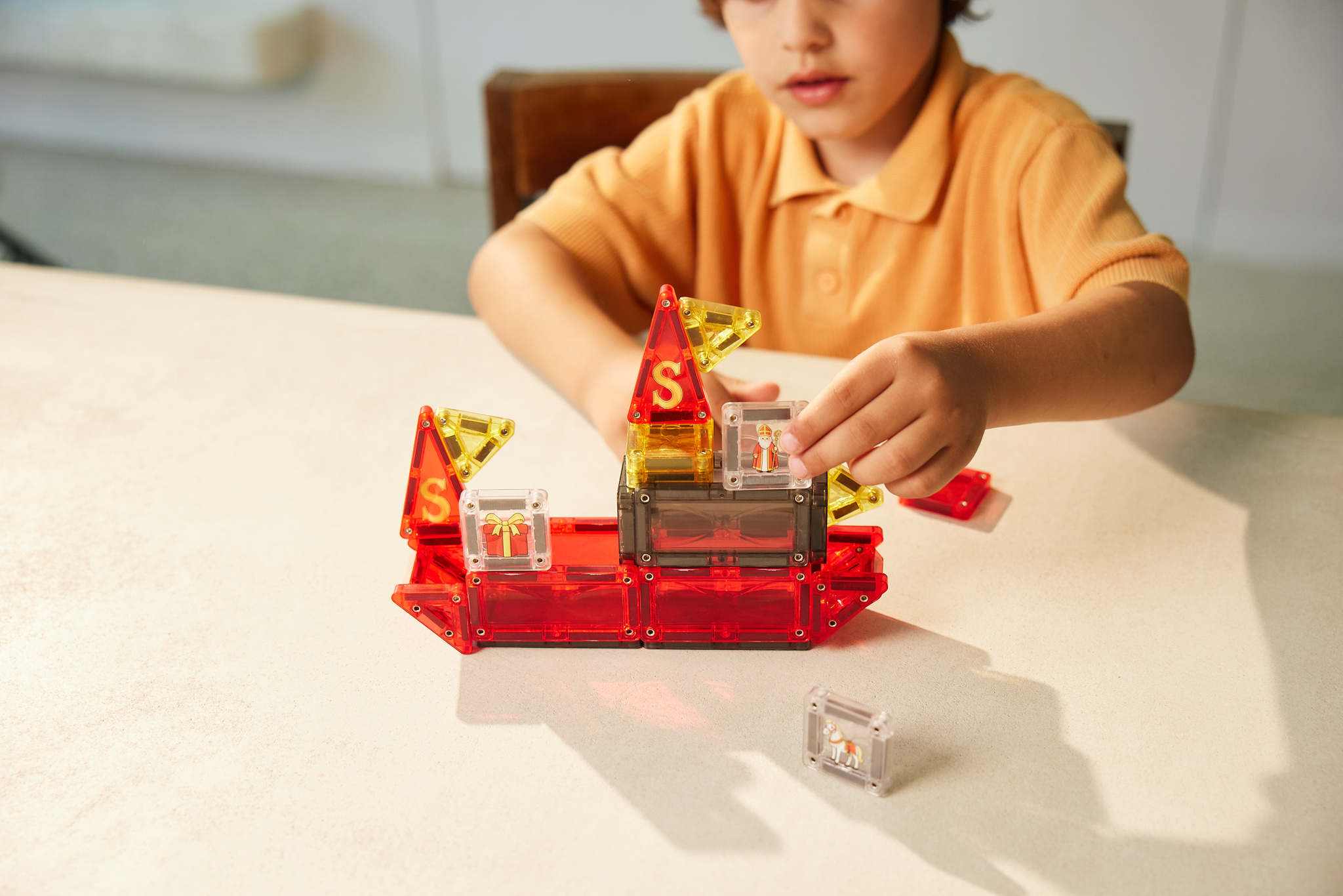 CLEVERCLIXX - klocki magnetyczne Mini Tiles Sinterklaas - 41 el. - obrazek 2