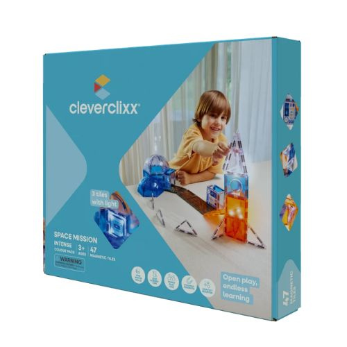 CLEVERCLIXX - klocki magnetyczne Space Mission Pack - 47 el.